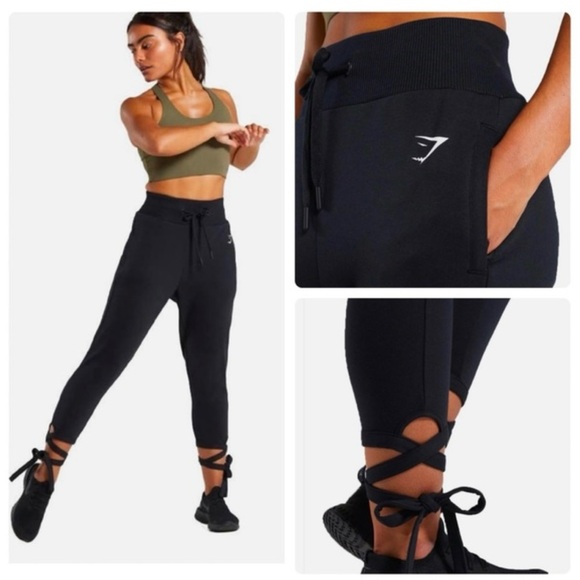 Gymshark Ark Tie Ankle High Waisted Joggers - Picture 1 of 8